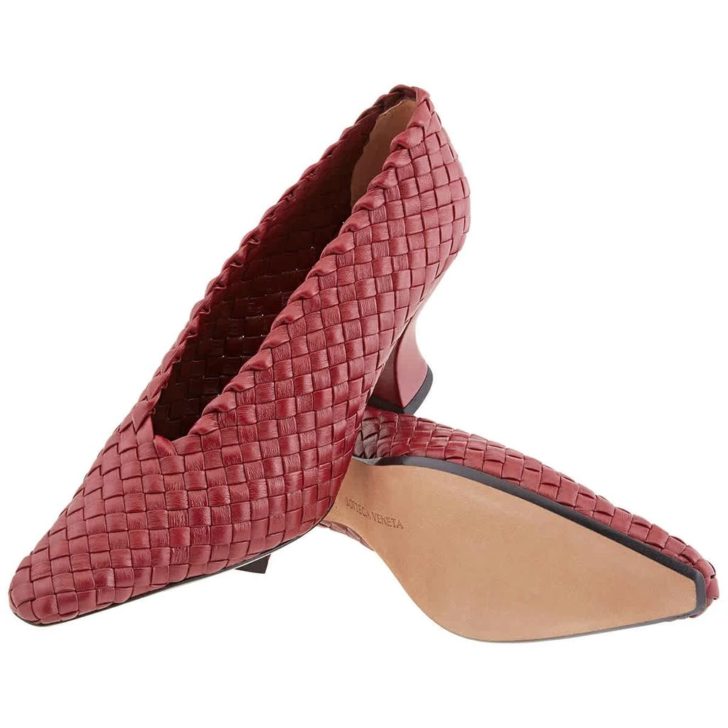 Bottega Veneta Intrecciato Nappa Leather 75 MM Almond Pumps 2