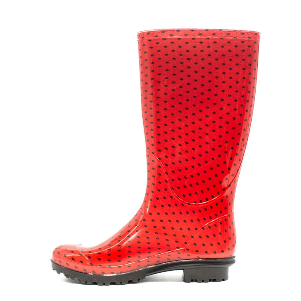 Gameday Boots University of Nebraska Polka Dot Round Toe Rain Boots 3