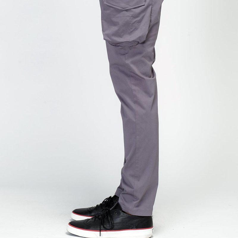 Konus Men's Cargo Pocket Jogger With Side Stripe In Purple