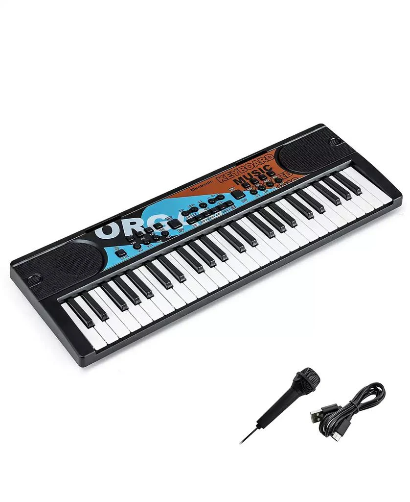 Mecale 49-Key Portable Kids Electric Piano Keyboard with 8 Rhythms 
8 Tones for Fun Learning