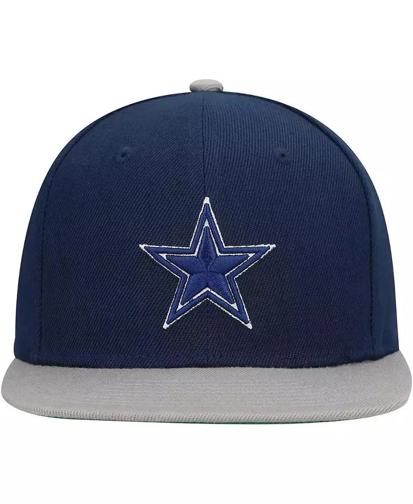 Mitchell & Ness Big Boys and Girls Navy/Silver Dallas Cowboys Two-Tone Snapback Hat 5