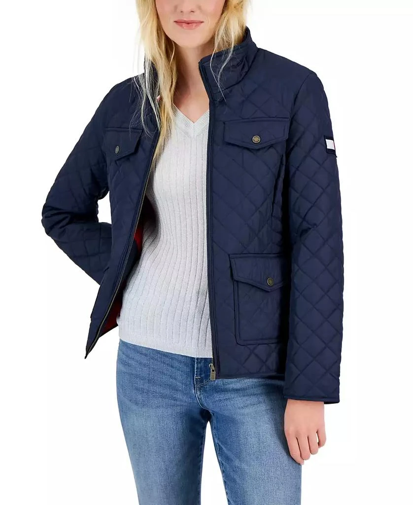 Tommy Hilfiger Women
s Quilted Zip-Up Jacket