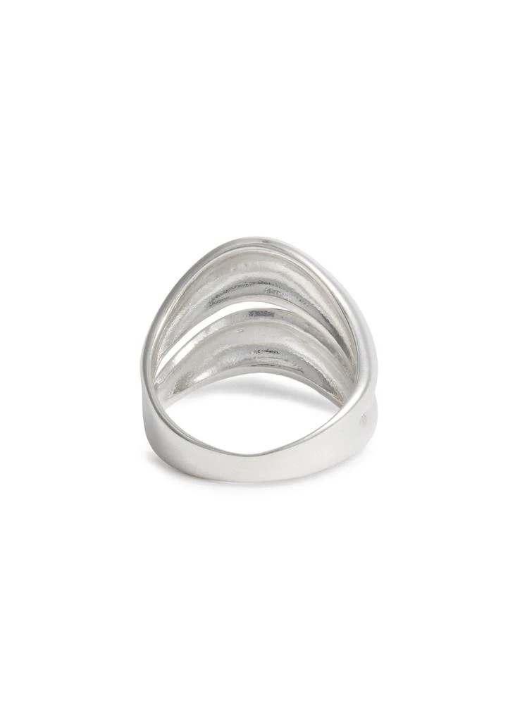 AGMES Double Wave sterling silver ring  3