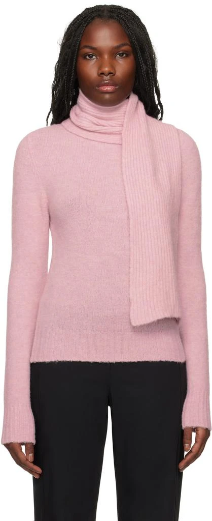Gimaguas Pink Scarf Turtleneck 1