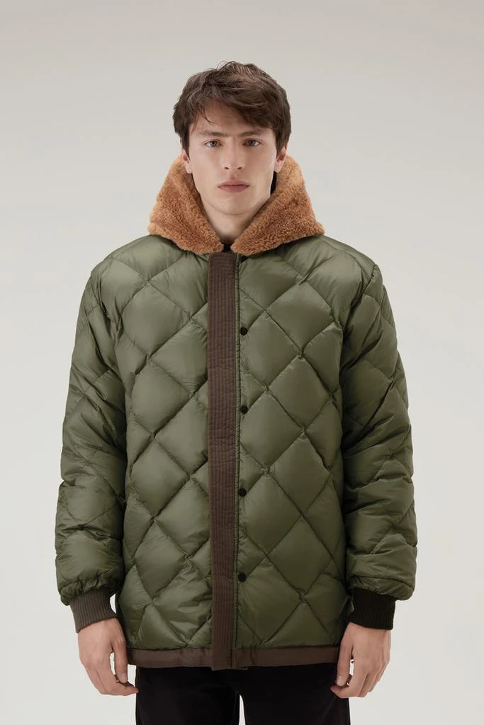 WOOLRICH Reversible Parka in Best Cotton - Men - Green 5