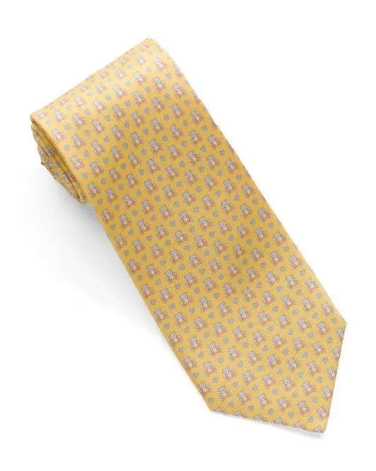 Salvatore Ferragamo Men's Made In Italy Silk Teddy Bear Tie