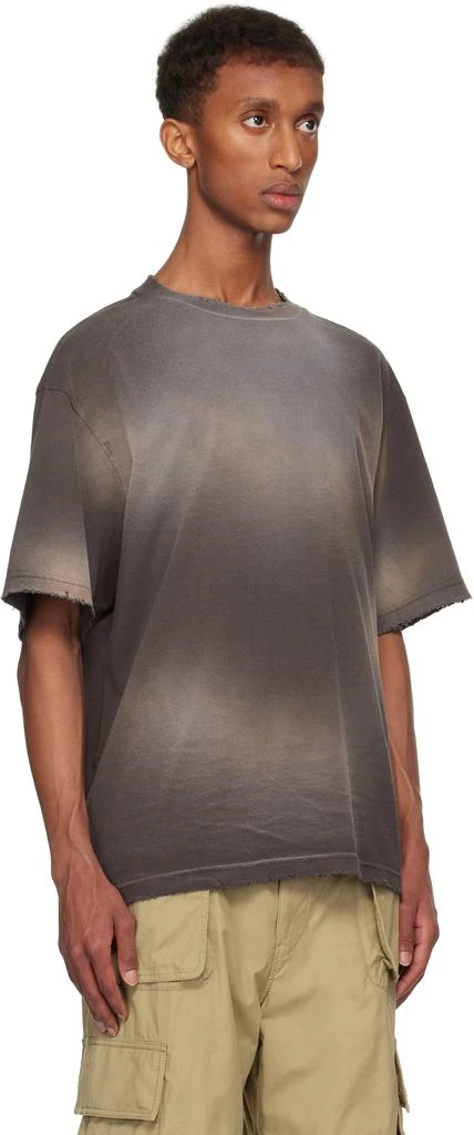 We11done Gray Standard Logo Washed T-shirt 2