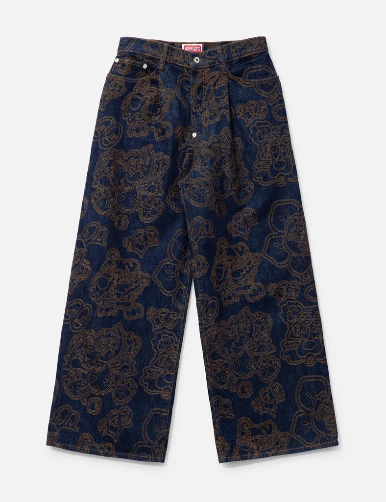 Kenzo 'KENZO VERDY MARKET' Baggy Fit Jeans 1