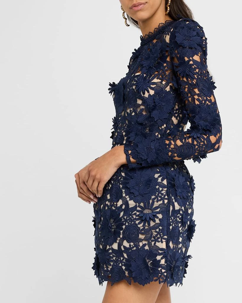 BRONX AND BANCO Maia Floral Lace Applique Mini Dress 6