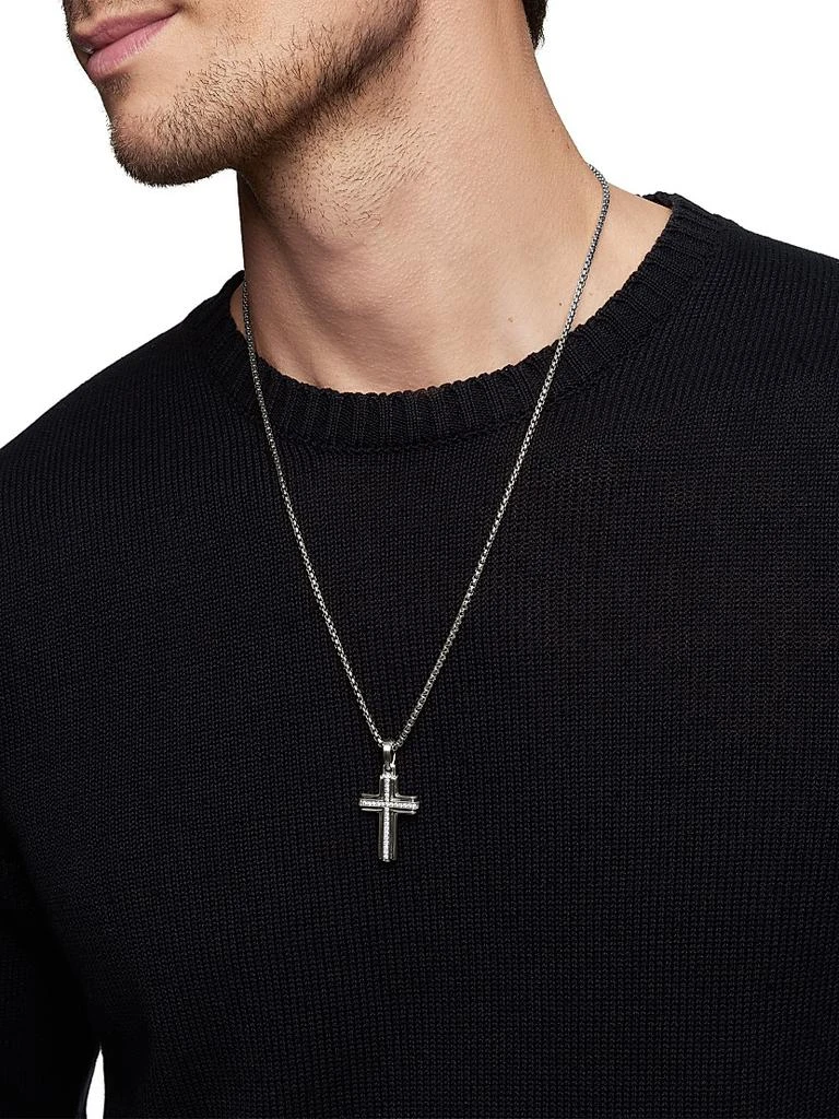 David Yurman Deco Cross Pendant in Sterling Silver 7
