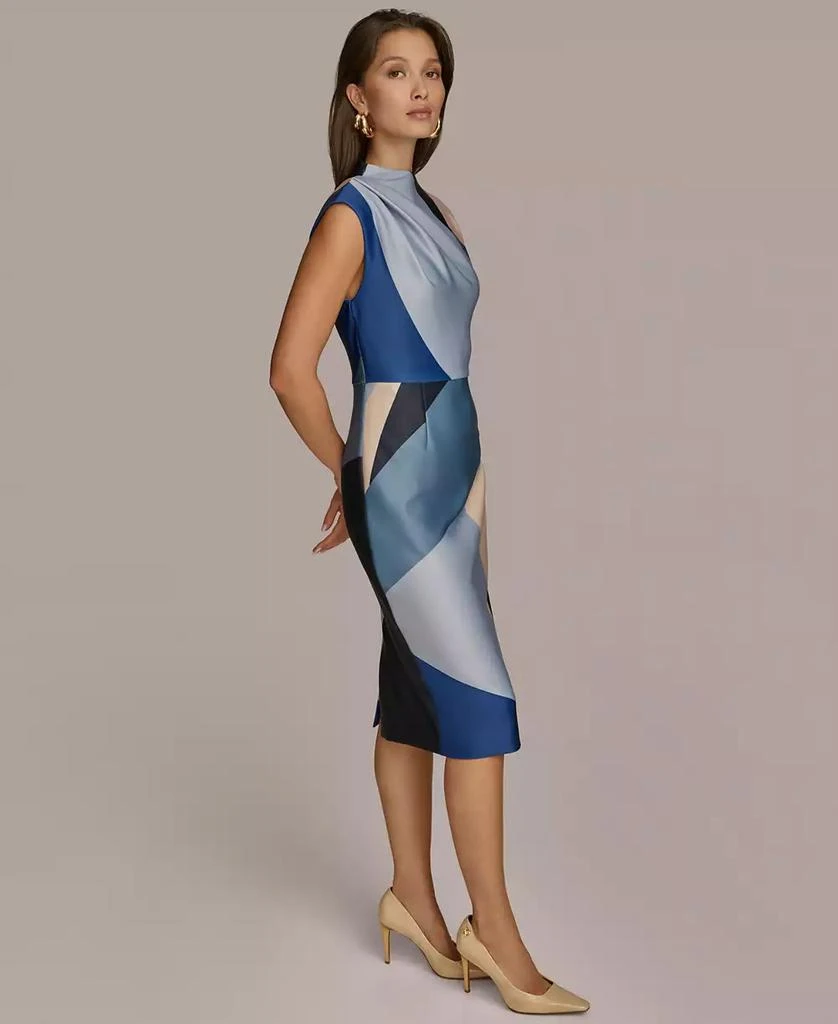 Donna Karan Petite Colorblocked Sheath Dress 2