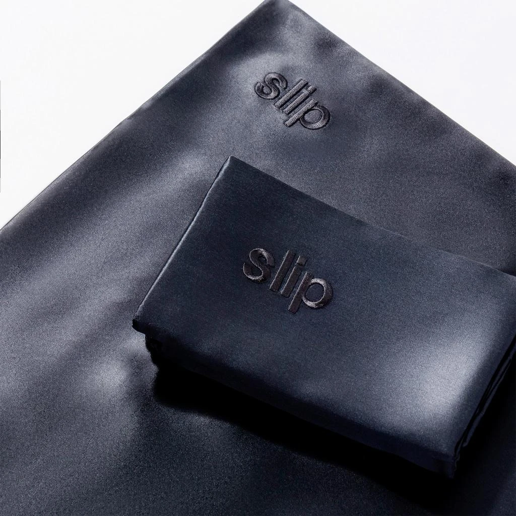 Slip Slip Silk Pillowcase - Queen - Black 6
