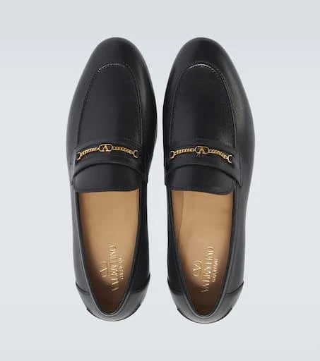 Valentino VLogo leather loafers 4