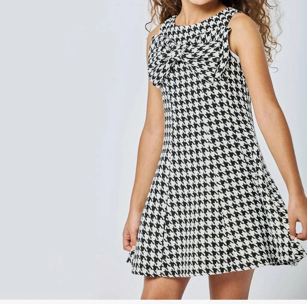 Hannah Banana Hannah Banana - Girl's Houndstooth Bow Dress 1