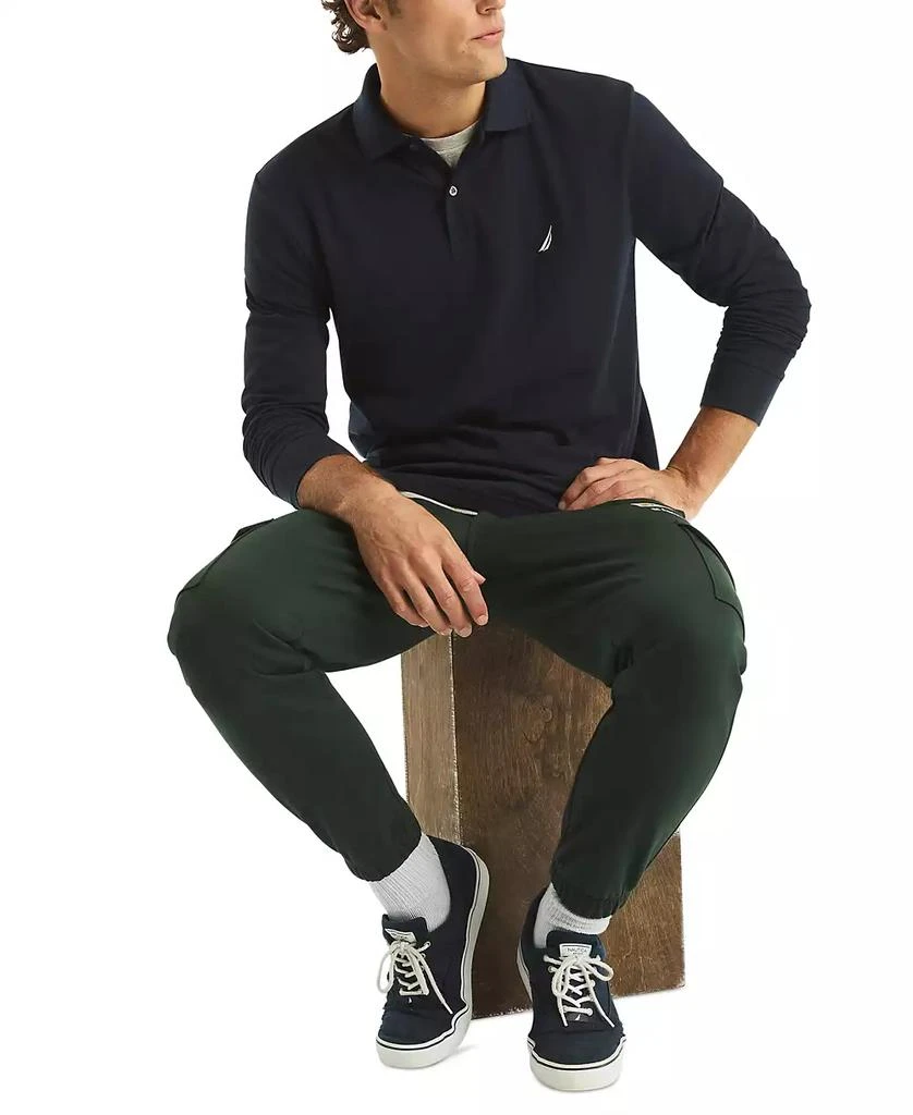 Nautica Men's Long Sleeve Deck Polo Shirt 4