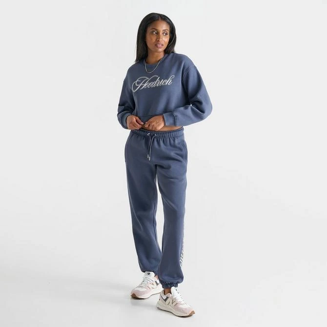 HOODRICH Women's Hoodrich Figure Rhinestone Cropped Crewneck Sweatshirt 2
