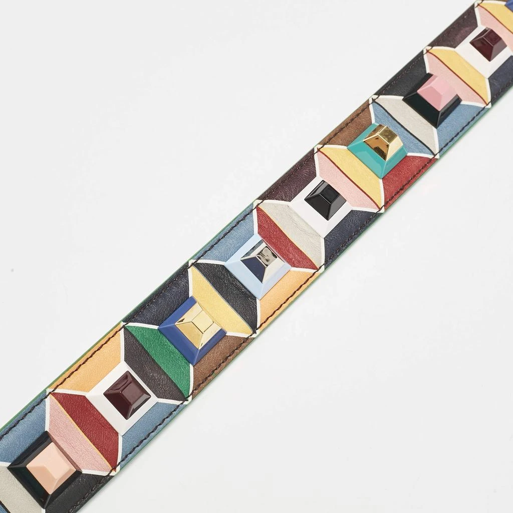 Fendi Fendi Multicolor Leather Studded Strap You Shoulder Bag Strap 3