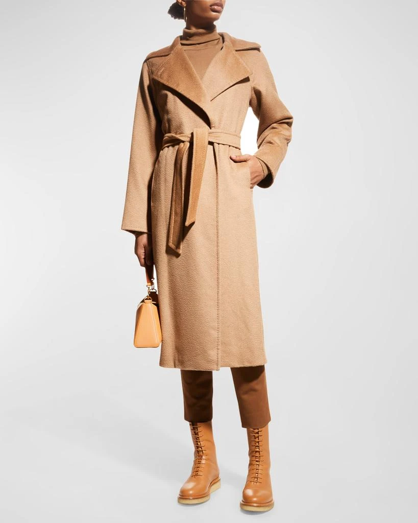 Max Mara Manuela Belted Camel Hair Coat, Camel 3