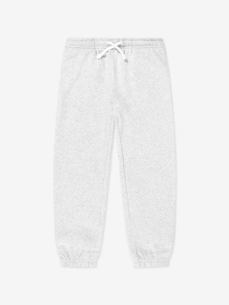 New Balance New Balance Boys Brush Back Small Logo Joggers in Grey