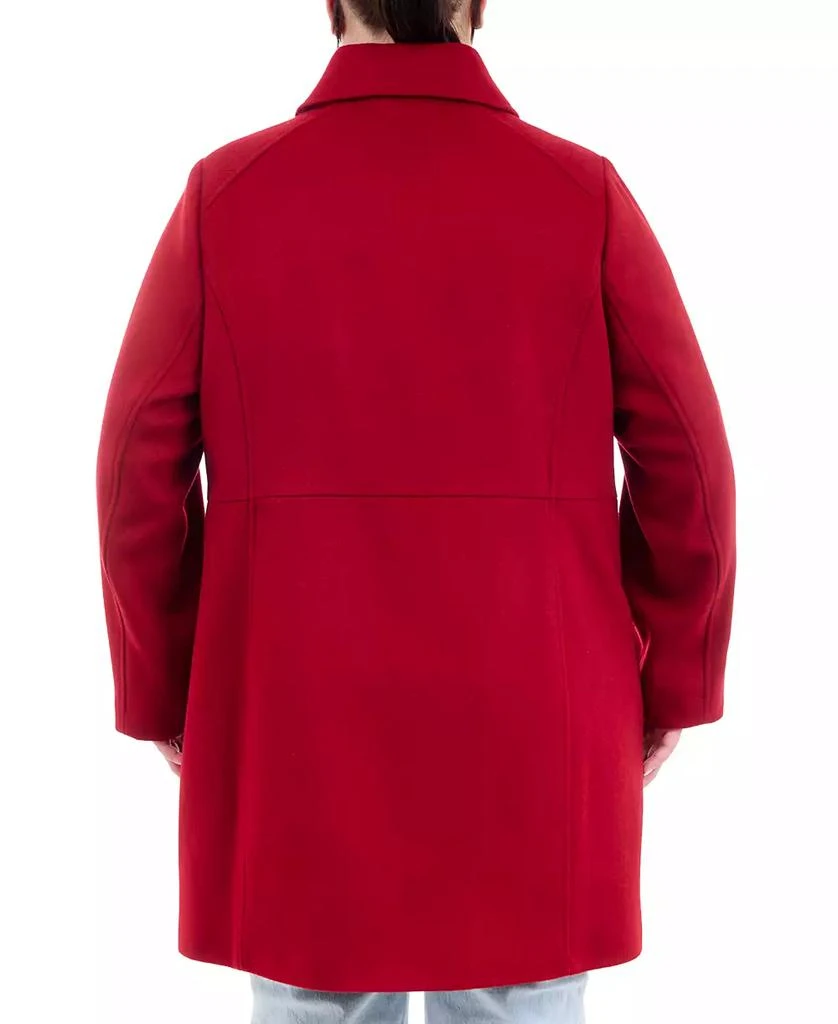 Michael Kors Plus Size Club-Collar Zip-Front Coat, Created for Macy's 2