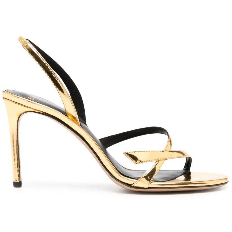 Alexandre Birman Tita Heeled Sandal In Oro