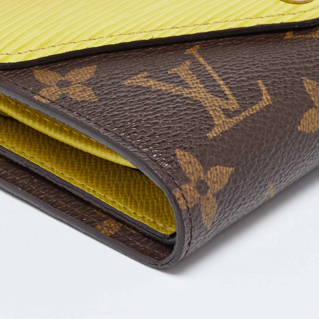 Louis Vuitton Louis Vuitton Yellow Epi Leather and Monogram Canvas Marie-Lou Wallet 11