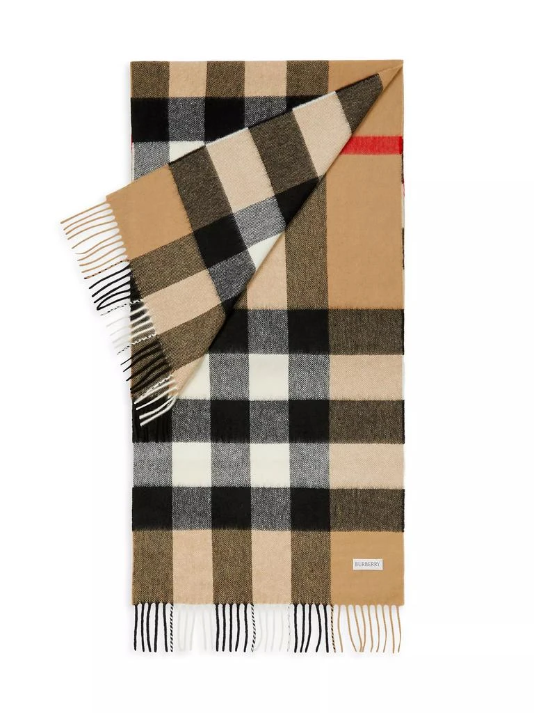 Burberry Cashmere Mega Check Scarf 3