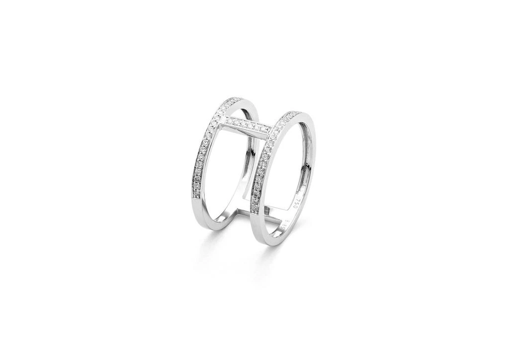 Mozafarian White gold and diamond ring 2