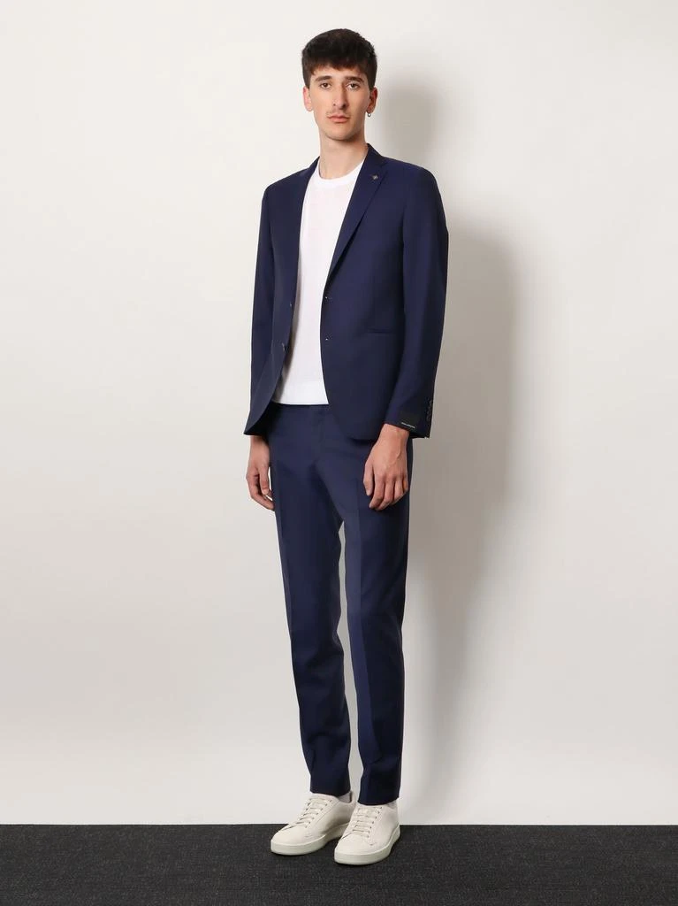 TAGLIATORE Virgin wool suit with removable iconic brooch 2