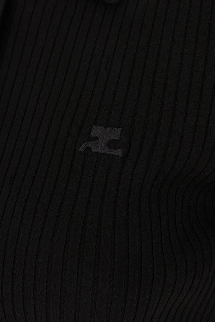 Courrèges Courrèges Iconic Rib Knit Polo Shirt 3