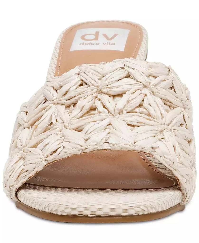DV Dolce Vita Women's Honey Raffia Block-Heel Dress Sandals 7