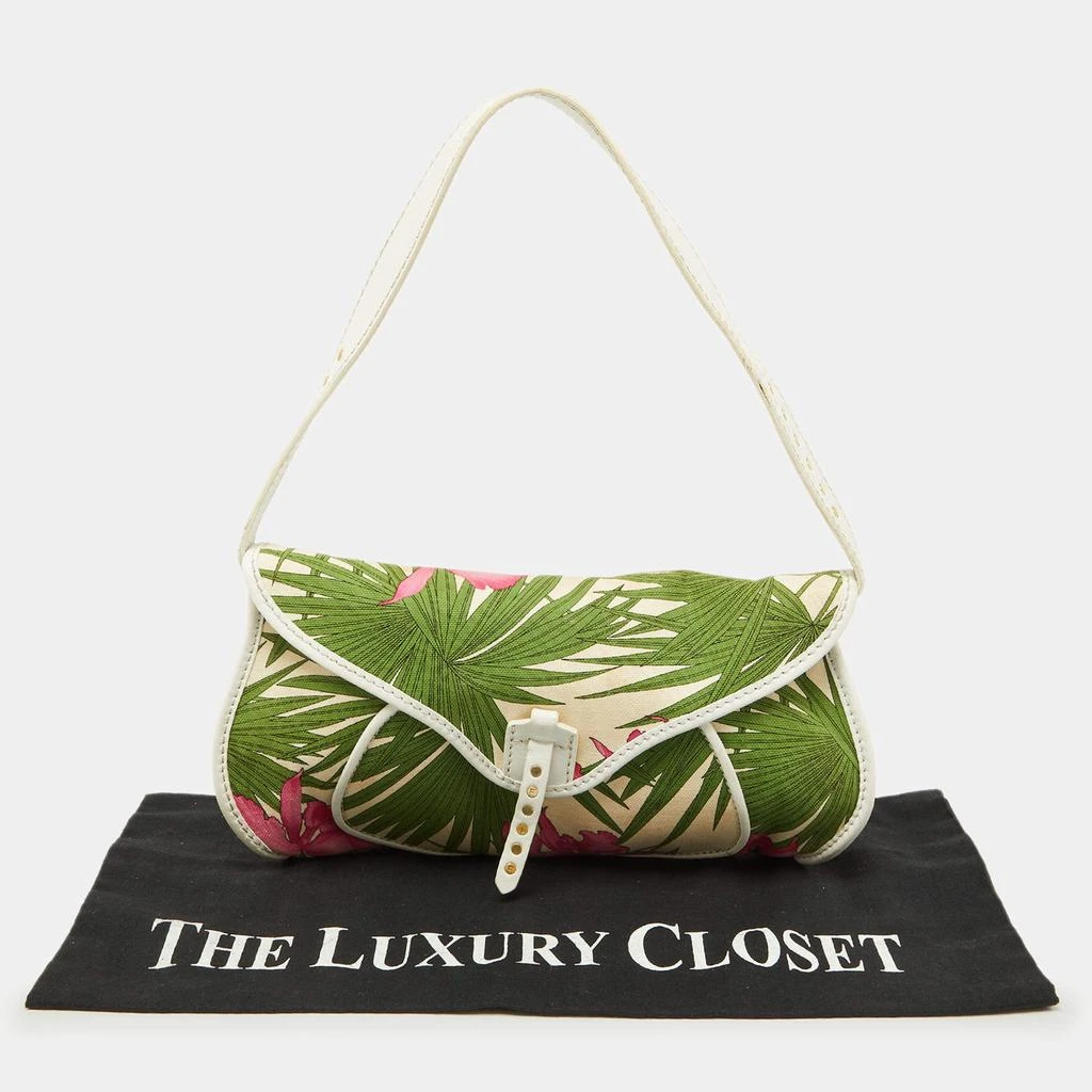 Celine Celine Multicolor Tropical Print Canvas and Leather Shoulder Bag 19