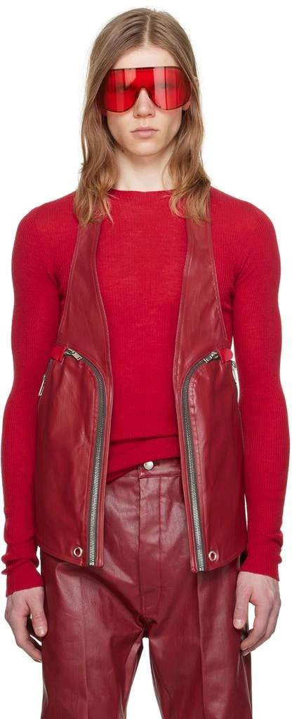 Red Bauhaus Denim Vest – On Sale Now with Up to 43% Off Discover