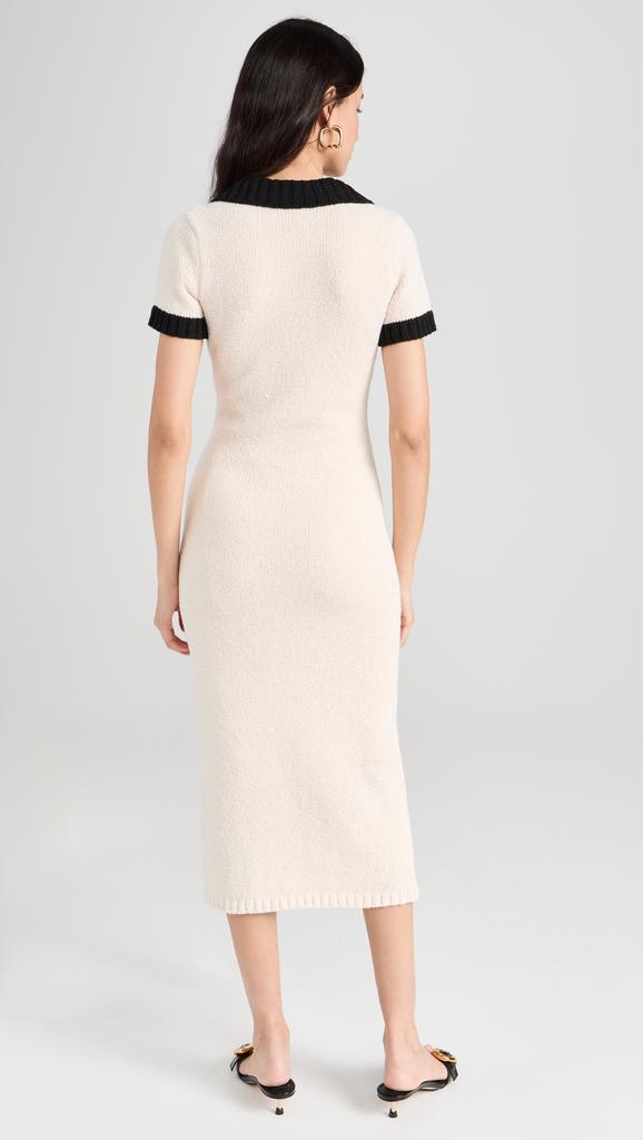 Endless Rose Crochet Knit Collared Dress