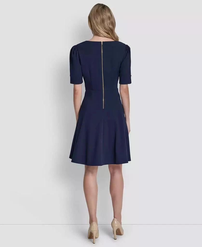 green emerald velvet dress S Max Mara Flared Scuba Jersey Dress-Via Manzoni