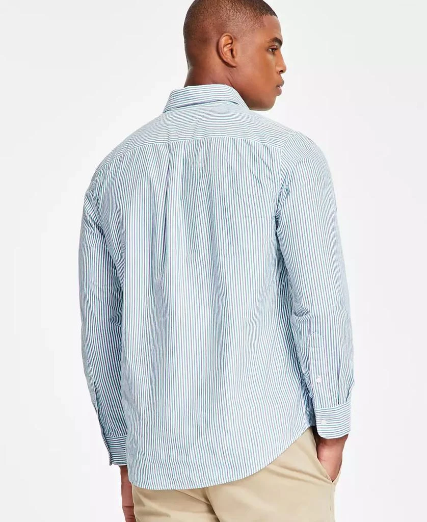 Tommy Hilfiger Men's Regular-Fit Striped Poplin Shirt 2