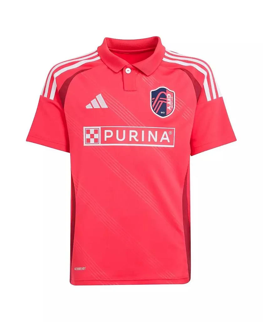 Adidas Big Boys and Girls Joao Klauss Red St. Louis City SC 2025 Forever CITY Red Replica Player Jersey 2