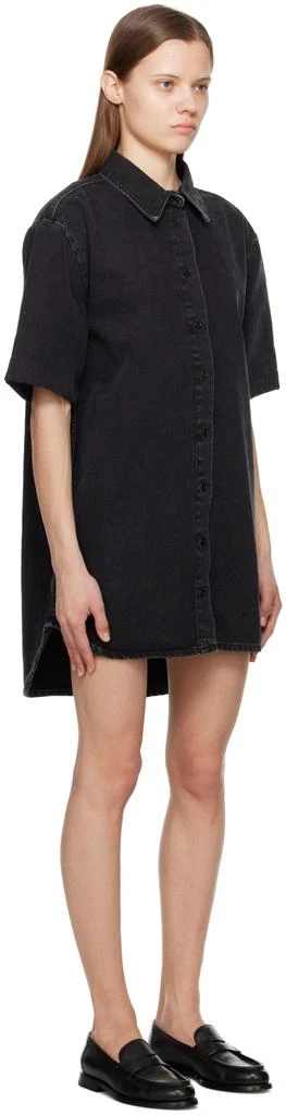 Loulou Studio Black Sant Denim Minidress 2