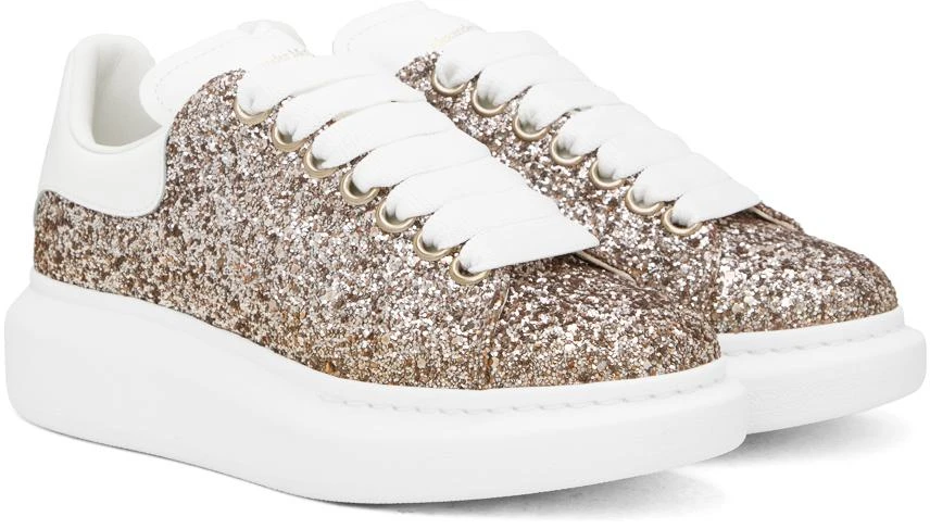 Alexander McQueen Gold Oversized Sneakers 4
