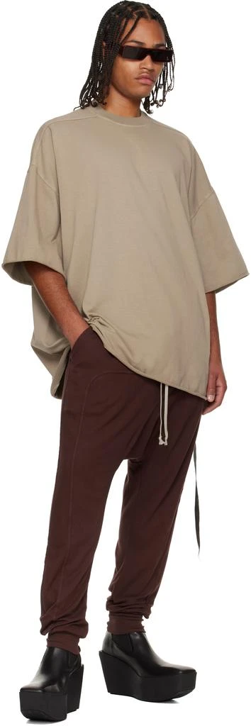 Rick Owens Burgundy Concordians Drawstring Sweatpants 4