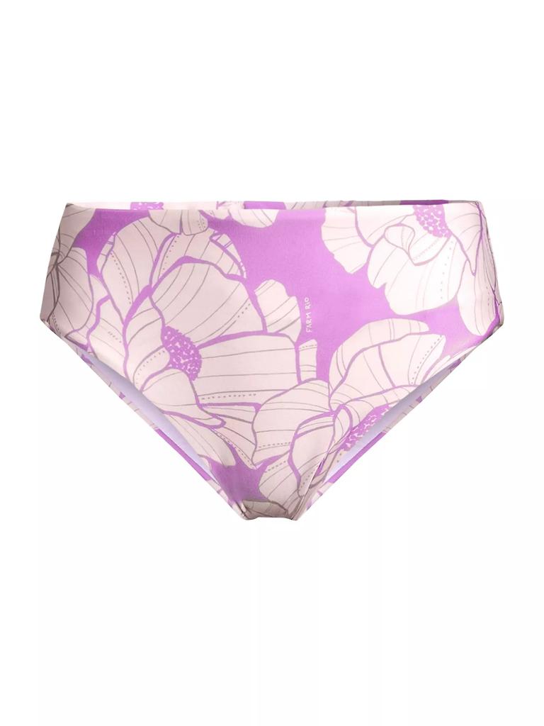 Farm Rio Paula Floral Mid-Rise Bikini Bottoms