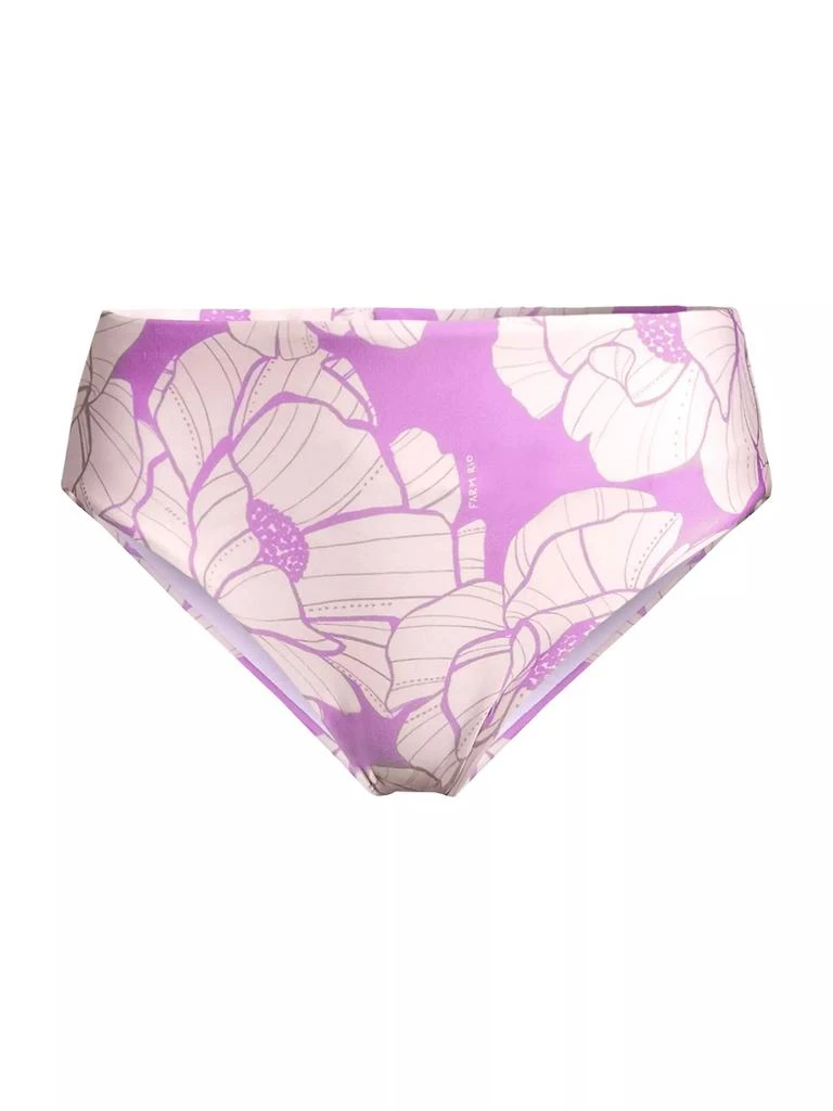 Farm Rio Paula Floral Mid-Rise Bikini Bottoms 1