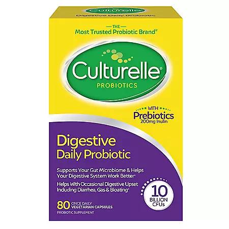 Culturelle Culturelle Digestive Daily Probiotics Capsules, 80 ct.