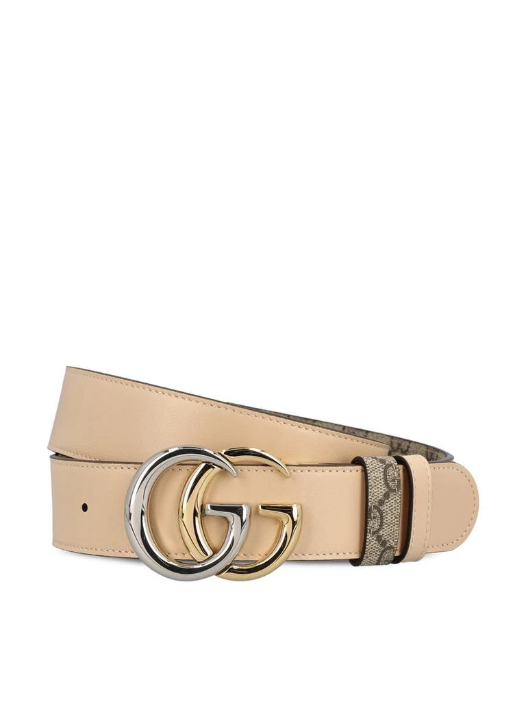 Gucci belts for sale Reversible GG Monogram belt in forest green GG fabric  main image 4