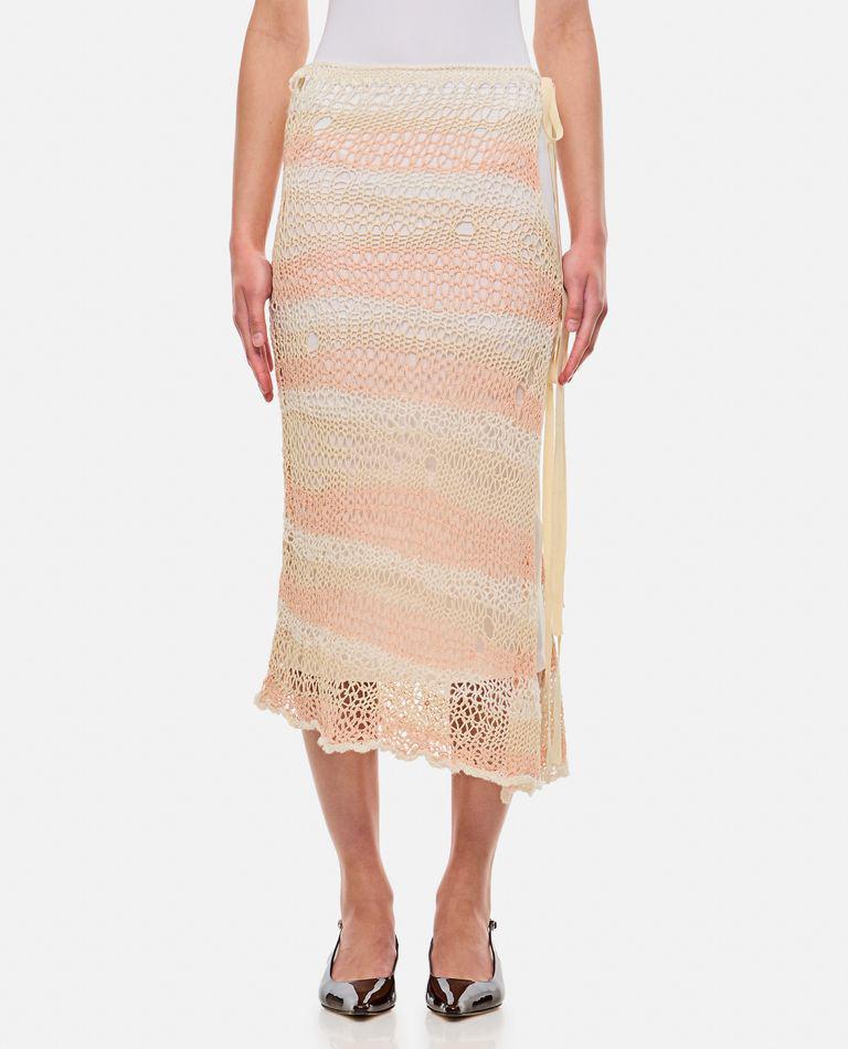 Max Mara Ecuador Crochet Cotton Midi Skirt