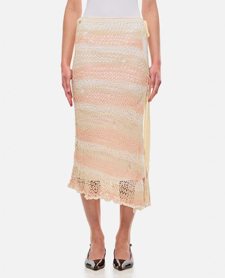 Max Mara Ecuador Crochet Cotton Midi Skirt 1