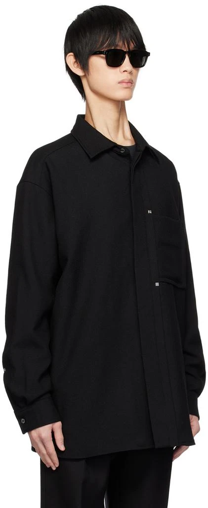 WOOYOUNGMI Black Hidden Button Shirt 2