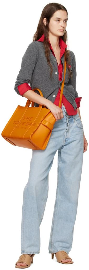 Marc Jacobs Orange 'The Leather Medium' Tote 4