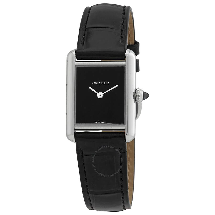 Cartier Tank Quartz Black Dial Ladies Watch WSTA0071 1