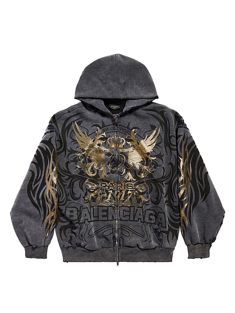 BALENCIAGA TACKYGOLD ジップアップ HOODIE 最終値下げ Tacky Gold Zip-Up Hoodie Regular Fit – On Sale Now with Up to 41